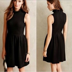 Anthropologie | Ganni Black Pinnacle Knit Dress